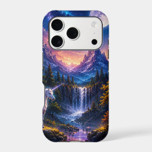 Moonlit Unicorn Fantasy Landscape
