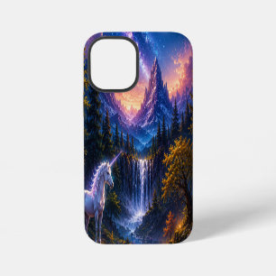 Moonlit Unicorn Fantasy Landscape iPhone 12 Mini Case
