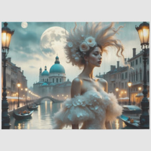 Moonlit Venice Enchantress Gothic Fantasy Tissue Paper