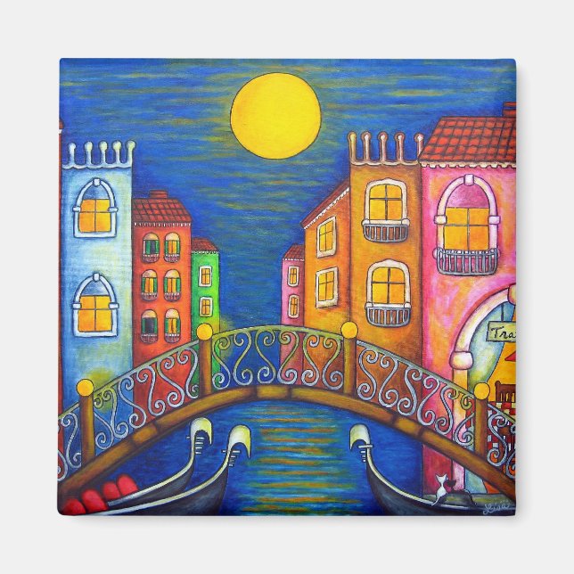 Moonlit Venice Magnet (Front)