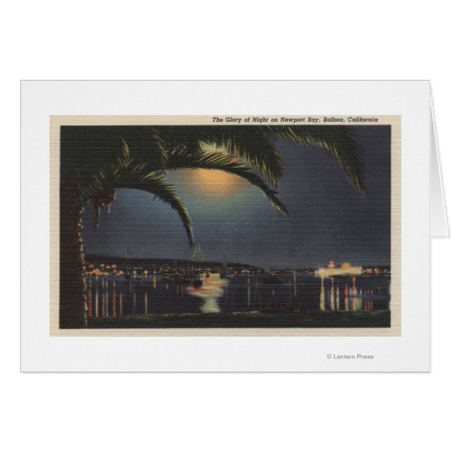 Moonlit View of Newport Bay (Front Horizontal)
