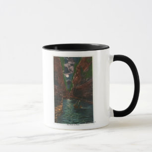 Moonlit View of the Flume Mug