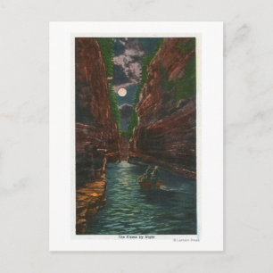 Moonlit View of the Flume Postcard