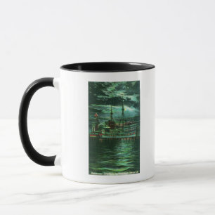 Moonlit View of the Restaurant Ship Hotel Mug