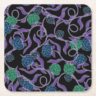 Moonlit Vine - Mysticool Collection Square Paper Coaster