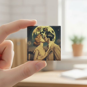 Moonlit Vintage Romance Custom Love Magnet
