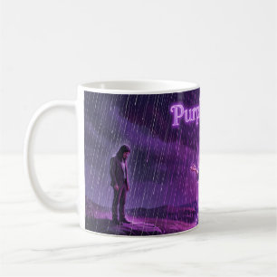 Moonlit Violet Storm Purple Rain Art Mug