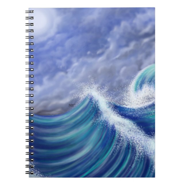 Moonlit Waves Notebook (Front)