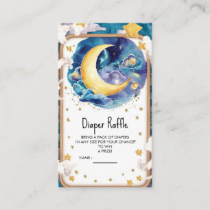 Moonlit Whimsical Celestial Baby Shower Enclosure Card