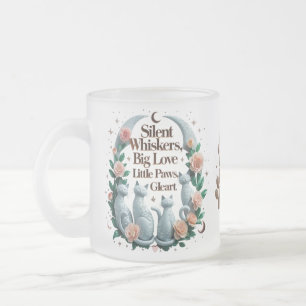 Moonlit Whiskers Glass Mug – Silent Love, Big Hear
