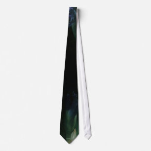 Moonlit White Irises in Bloom Tie
