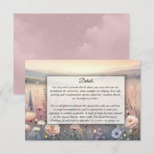 Moonlit Wildflower Whispers Enclosure Card