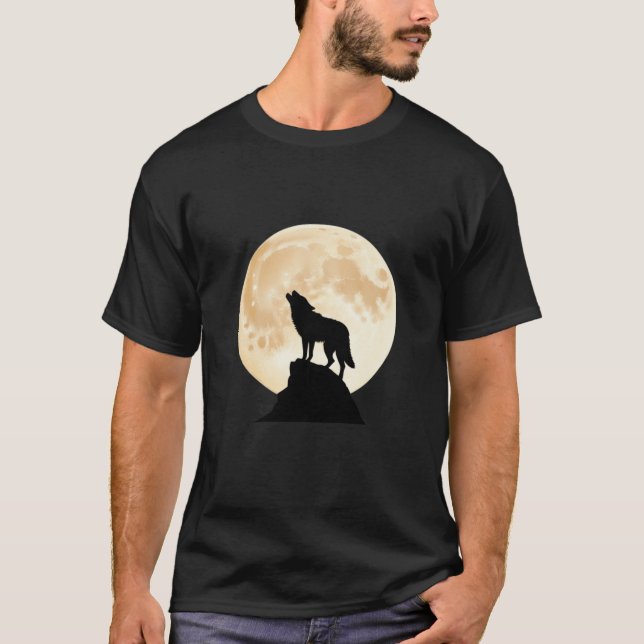 Moonlit Wolf T-Shirt (Front)