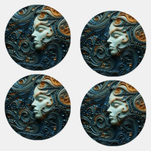 Moonlit Woman 3D Art