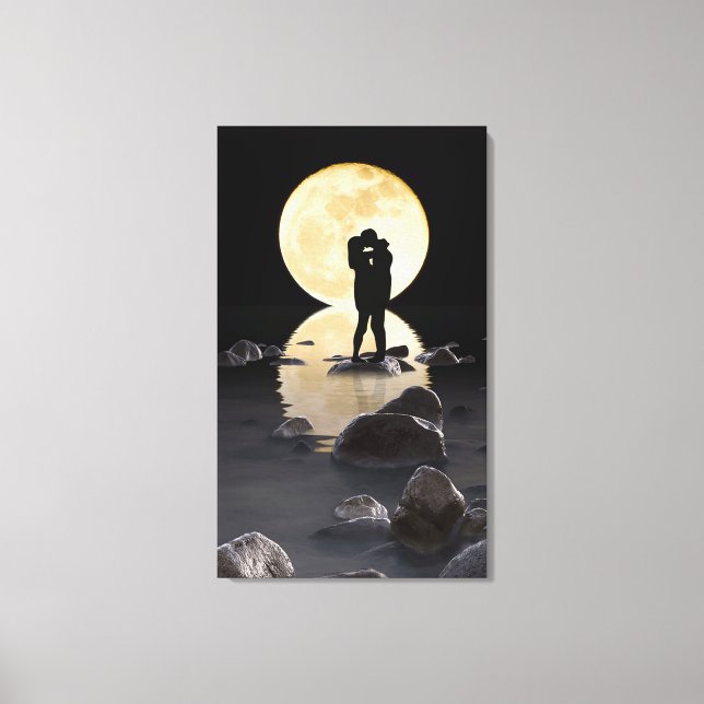 Moonlite Love Canvas Print (Front)