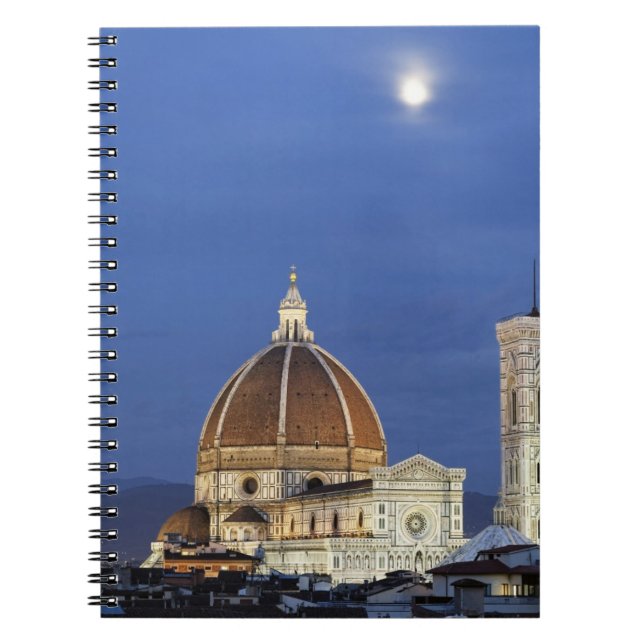Moonrise and Florence Cathedral, Basilica di Notebook (Front)