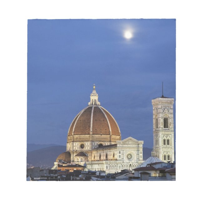 Moonrise and Florence Cathedral, Basilica di Notepad (Front)