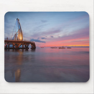 Moonrise And Sunset Mouse Mat