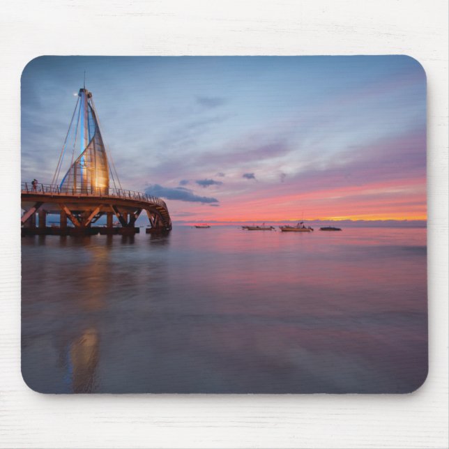 Moonrise And Sunset Mouse Mat (Front)