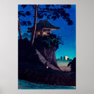 Moonrise at Tokumochi by Takahashi Shotei Poster