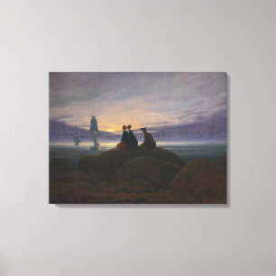 Moonrise by the Sea (by Caspar David Friedrich) Canvas Print