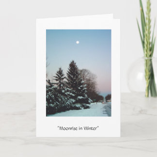Moonrise in Winter Card