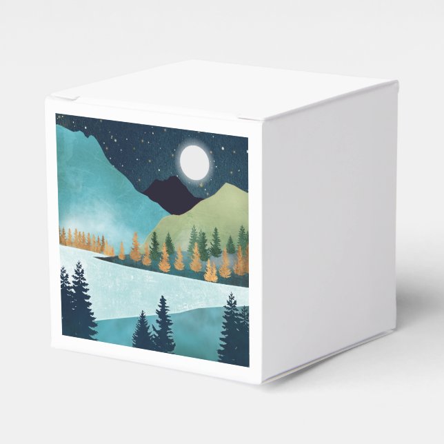 Moonrise Lake Favour Box (Front Side)
