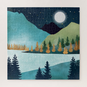 Moonrise Lake Jigsaw Puzzle