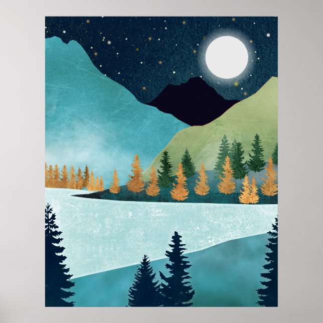 Moonrise Lake Poster (Front)