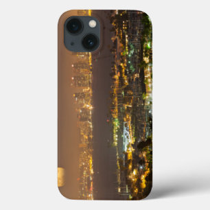 Moonrise over the San Diego skyline iPhone 13 Case