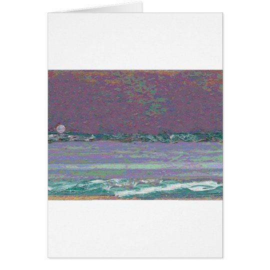 Moonrise Seascape Card