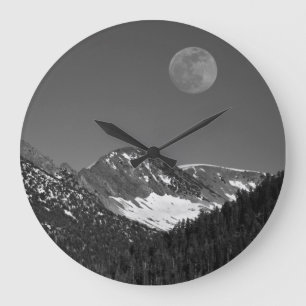 Moonrise, Sierra-Nevada, Glacier Point Vista Large Clock