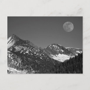 Moonrise, Sierra-Nevada, Glacier Point Vista Postcard