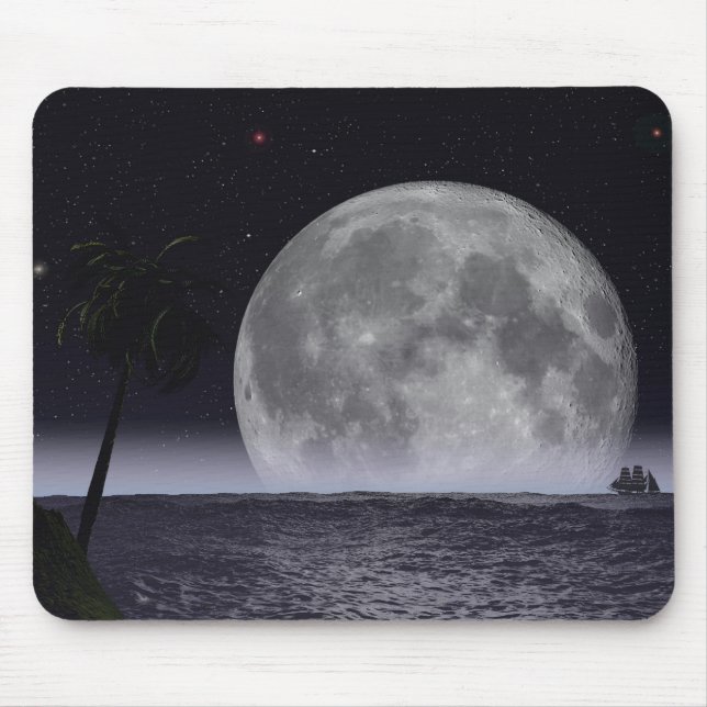 Moonrise Tropica Mouse Mat (Front)