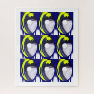 Moons and stars art jigsaw puzzle