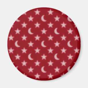 Moons and stars pattern magnet