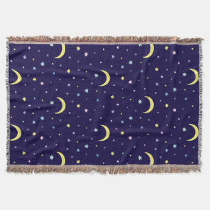 Moons and stars. throw blanket