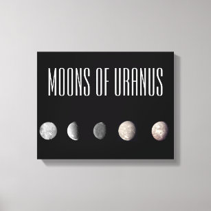 Moons of Uranus Canvas Print