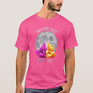 Moons Out Runes Out Stone Elements Crystal T-Shirt