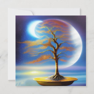 Moonscape bonsai  card