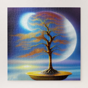 Moonscape bonsai jigsaw puzzle