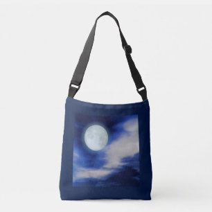 Moonscape With Moonlit Clouds Crossbody Bag