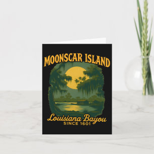 Moonscar Island Retro Cartoon Halloween Zombie Isl Card
