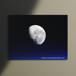 Moonset, International Space Station, 2016 Canvas Print