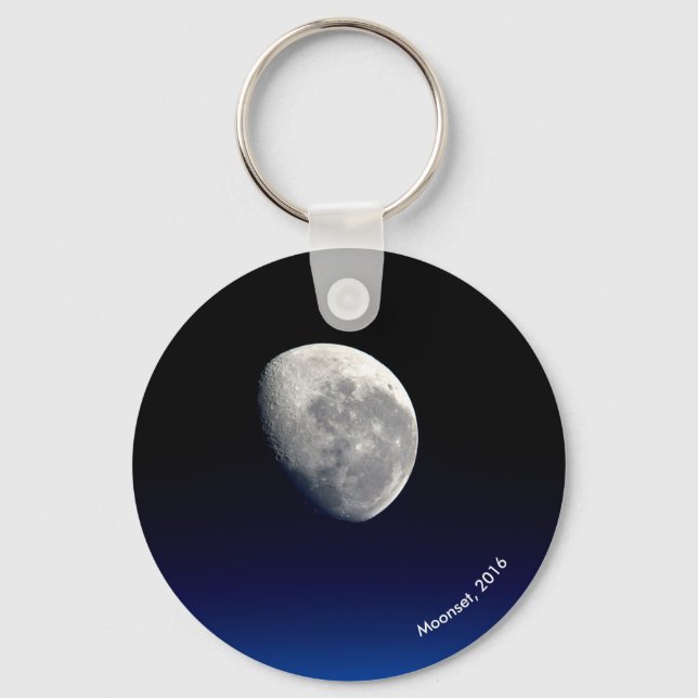 Moonset, International Space Station, 2016 Key Ring (Front)