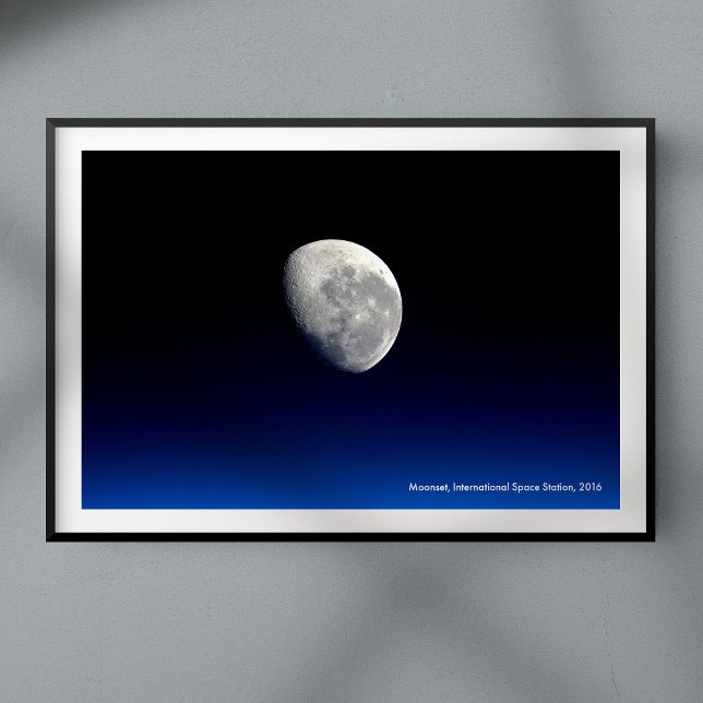 Moonset, International Space Station, 2016 Poster (Creator Uploaded)