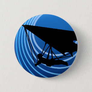 moonshine hang gliding 6 cm round badge