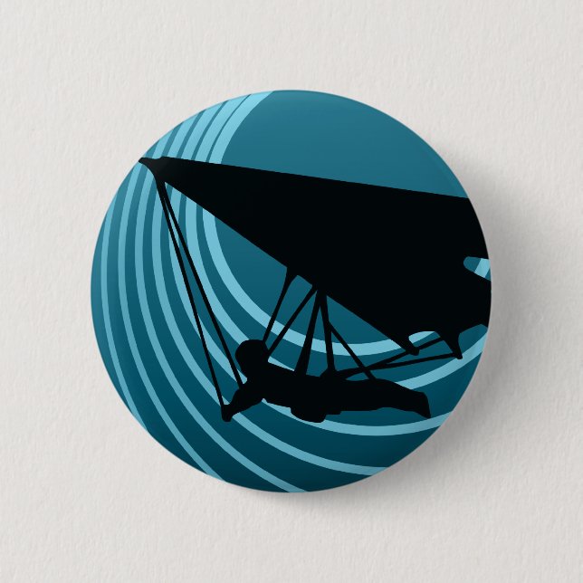 moonshine hang gliding 6 cm round badge (Front)