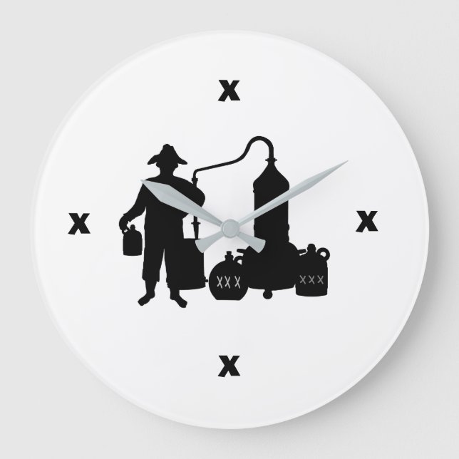 Moonshine Silhouette Clock (Front)