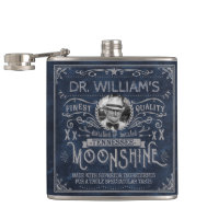 Moonshine Vintage Hillbilly Medicine Custom Blue